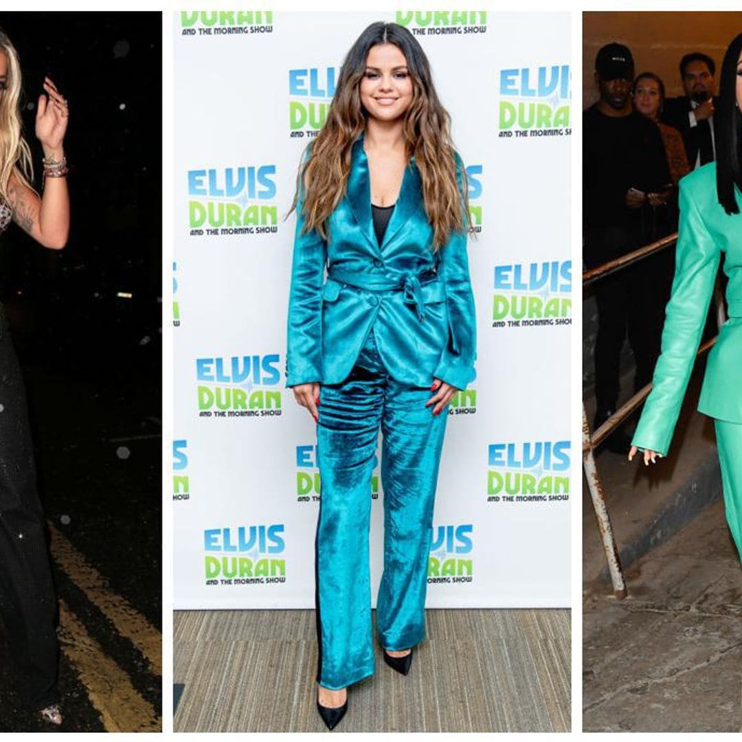 Las celebs lo confirman: los pantalones brillantes están de moda
