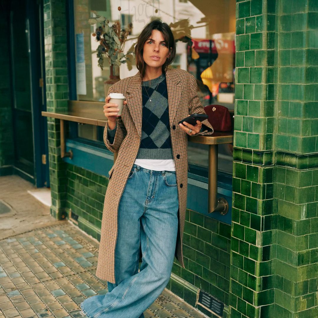 Abrigo de cuadros @lauravidrequin