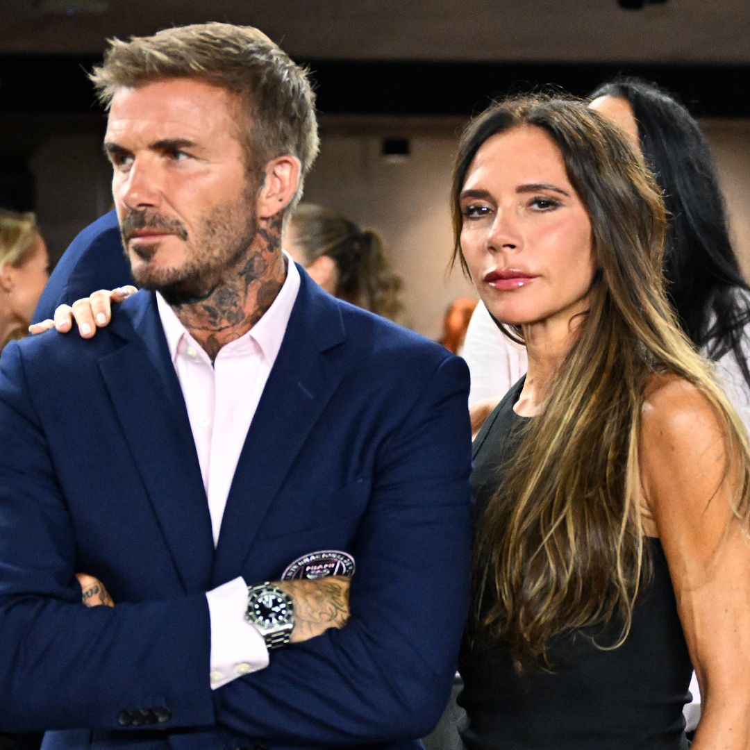 David Beckham y Victoria Beckham viendo el Inter Miami CF en Florida en 2023