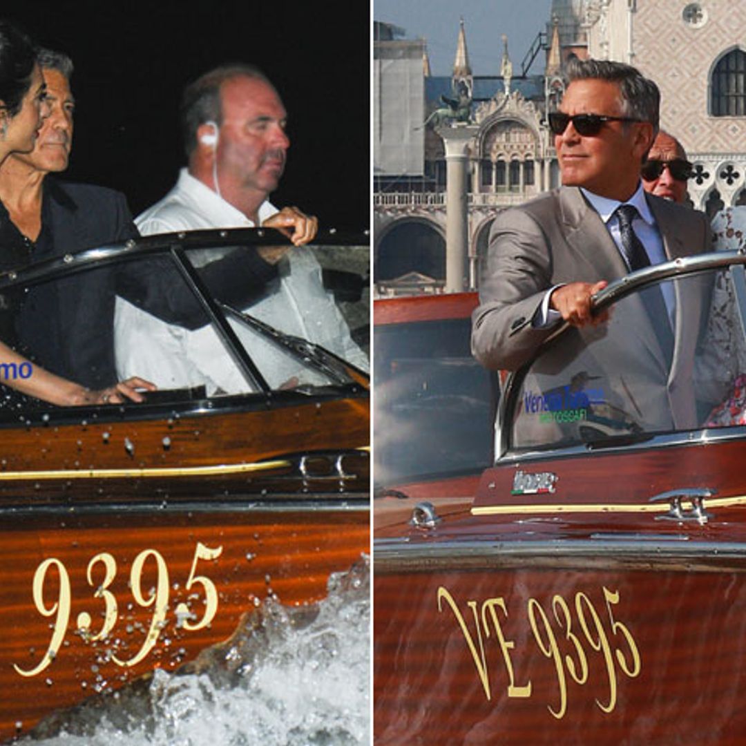 George y Amal Clooney emulan en Venecia las imágenes de las celebraciones de su boda