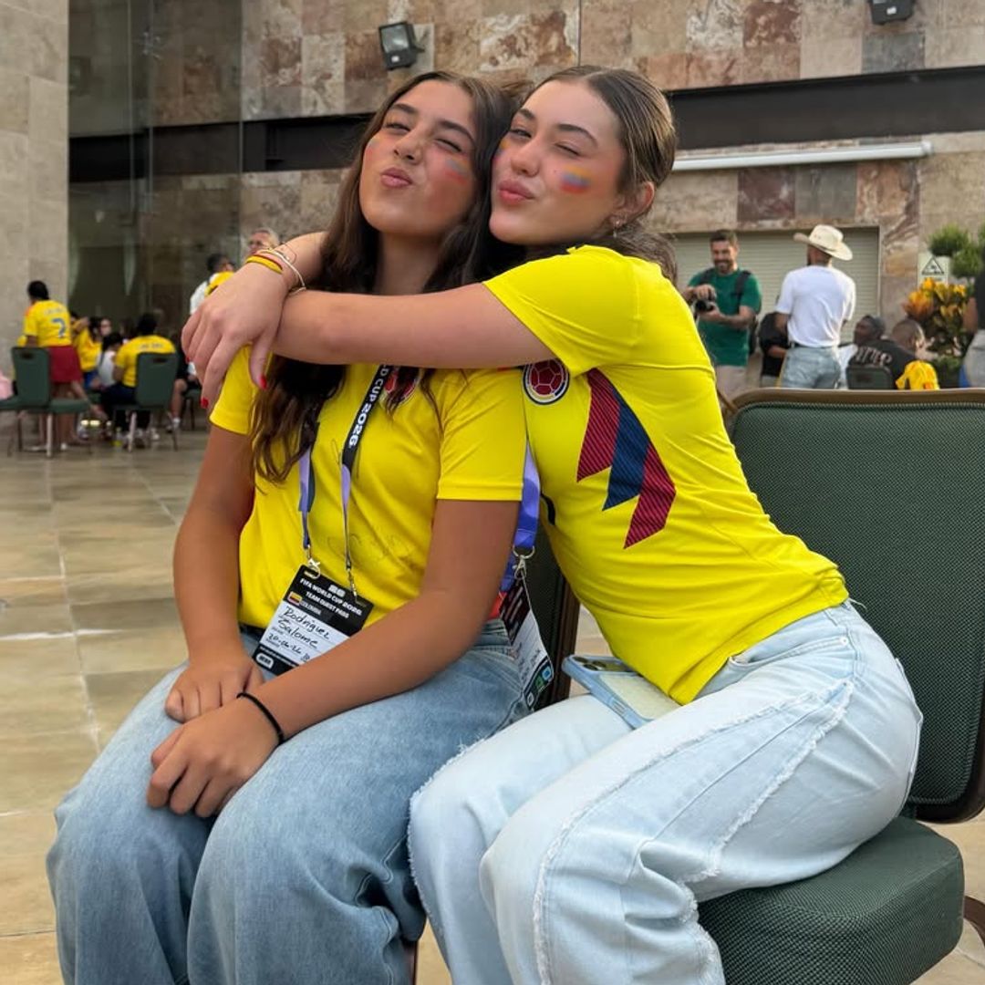 Salomé, hija de James Rodríguez, se muestra como la fan #1 de su papá mientras apoya a Colombia