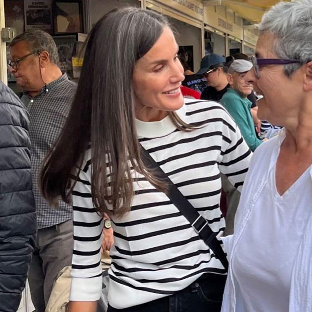 El radical cambio de estilo de la reina Letizia en la Feria del Libro