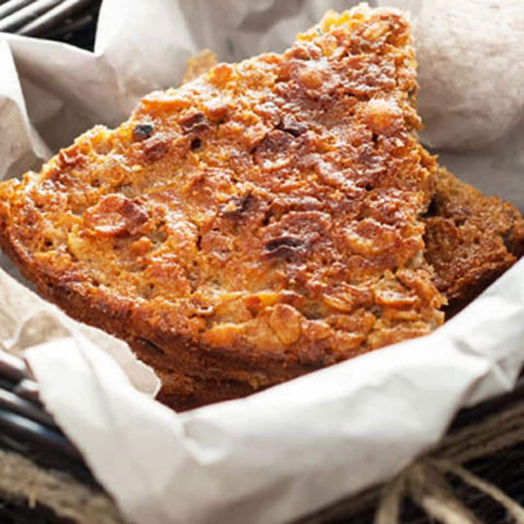 Quiche de avena y espinacas