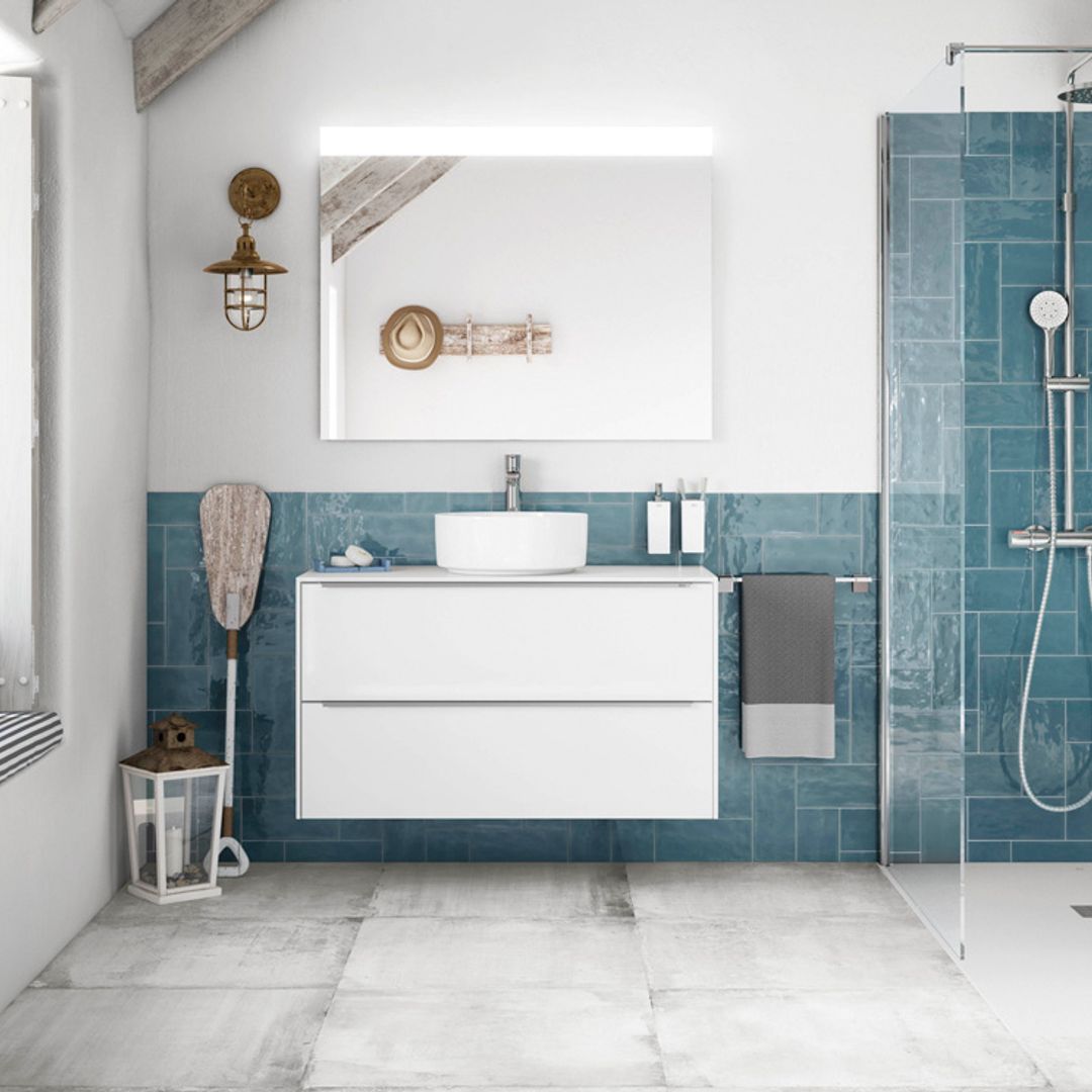 Azul, un color refrescante y de plena tendencia para tu cuarto de baño