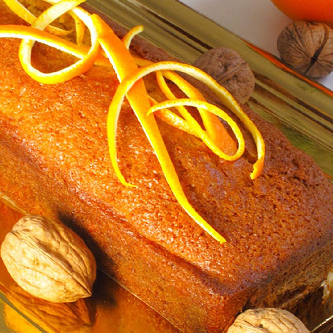 Bizcocho de naranja y nueces