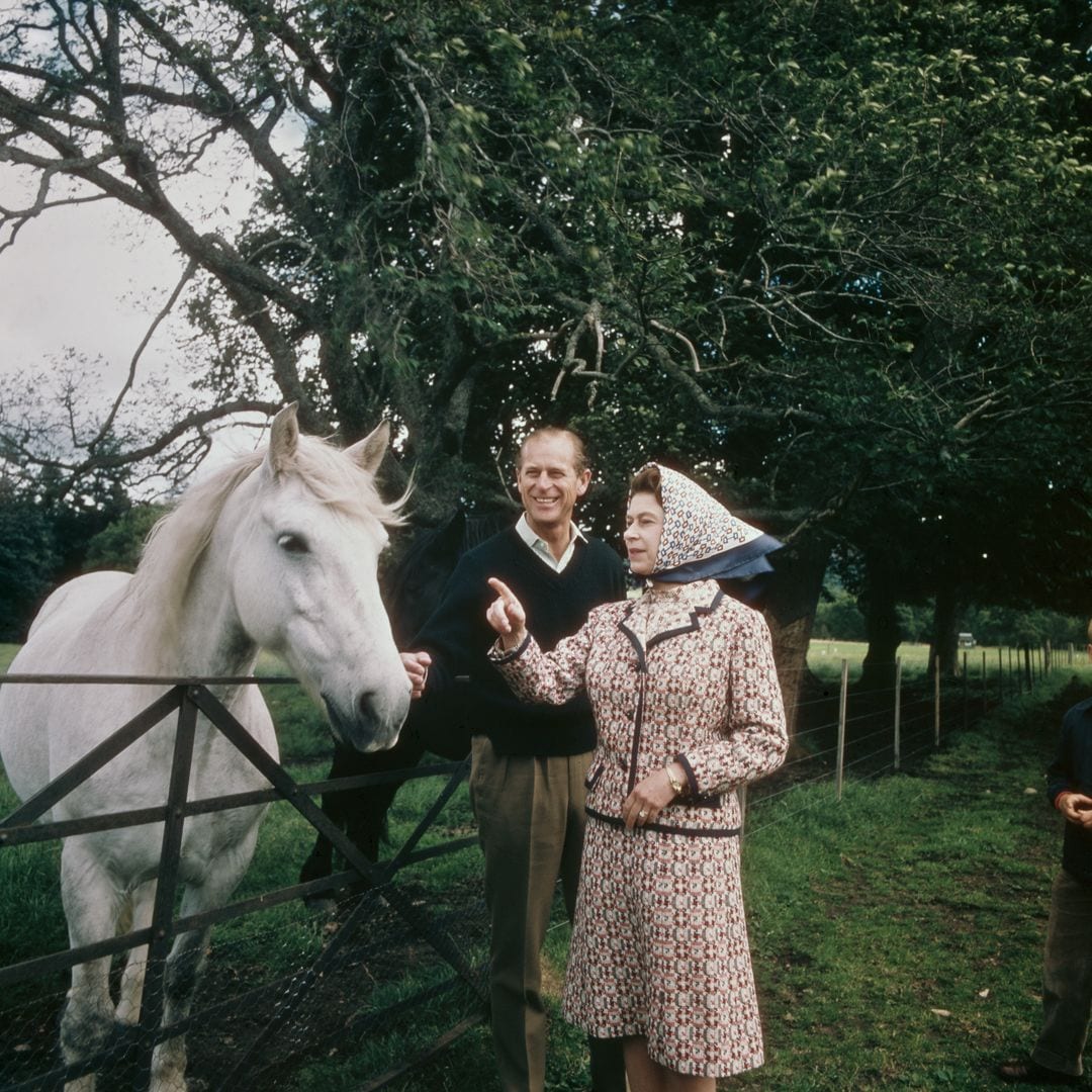 Isabel II y el Príncipe Felipe durante su aniversario