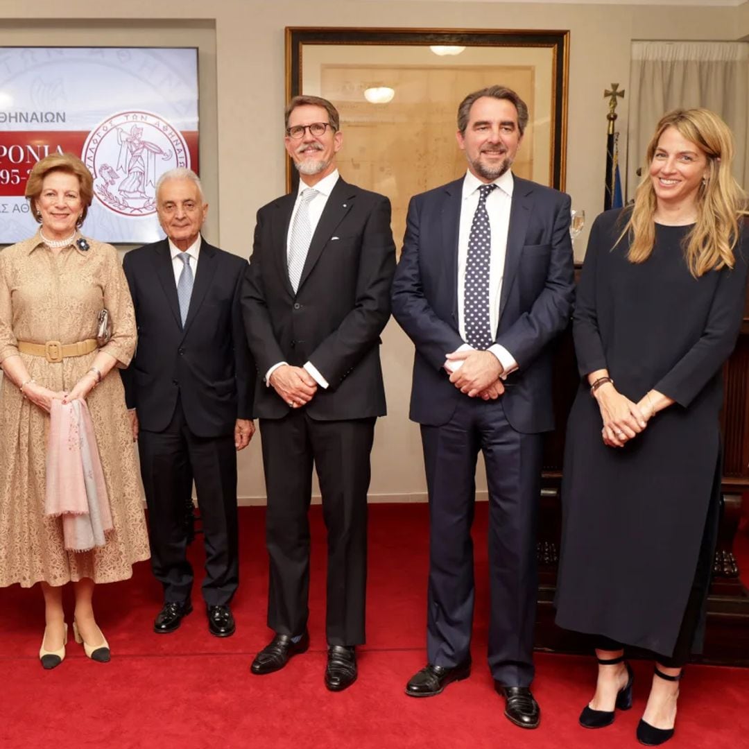 El debut de la mujer de Nicolás de Grecia en un acto oficial junto a la reina Ana Maria  