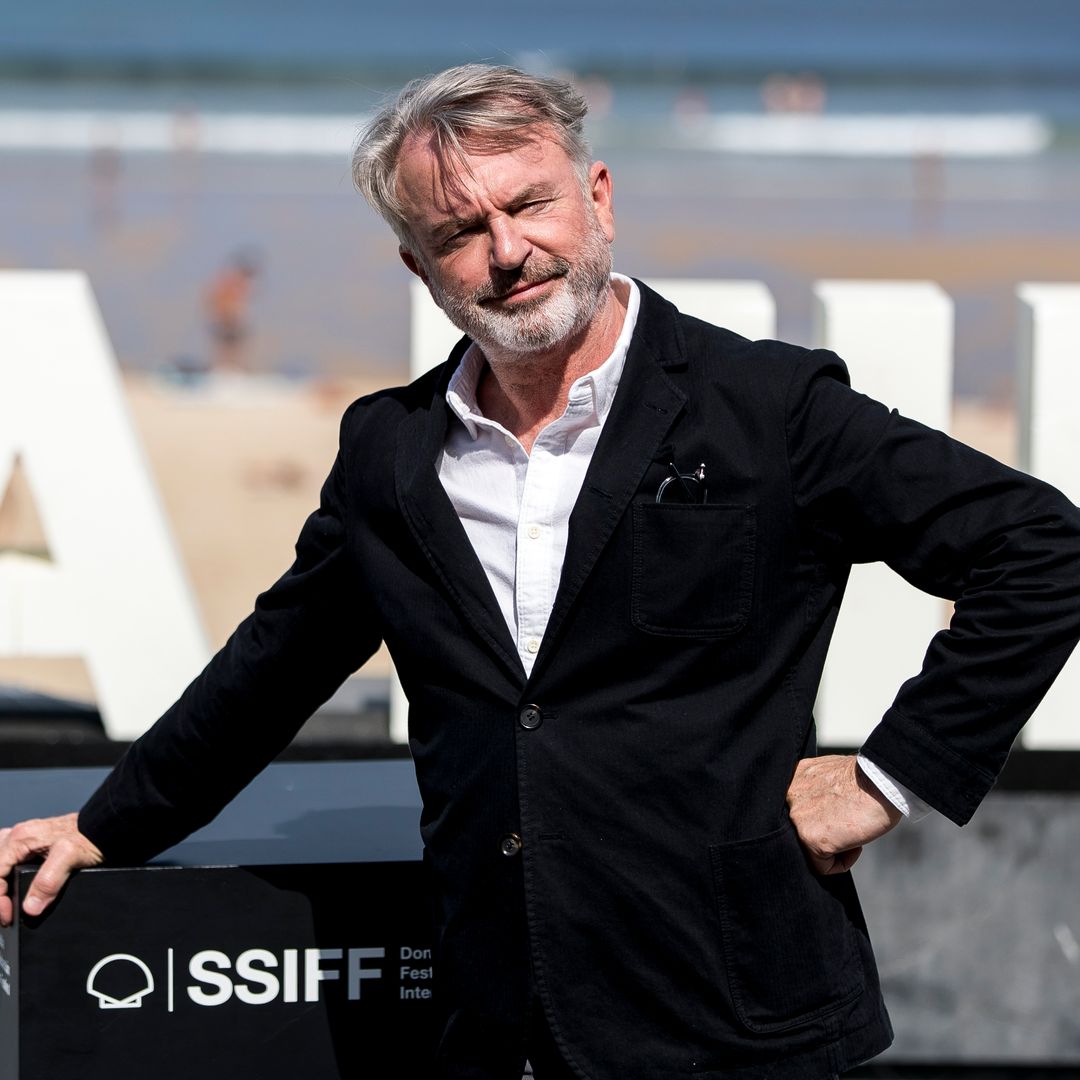 Sam Neill en el photocall de 'Blackbird' en el Festival de San Sebastián en septiembre de 2019