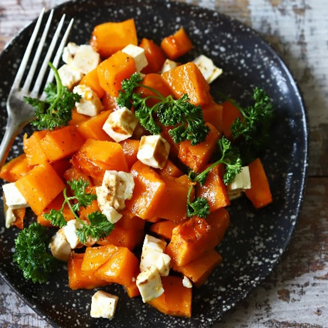 Ensalada de calabaza y feta