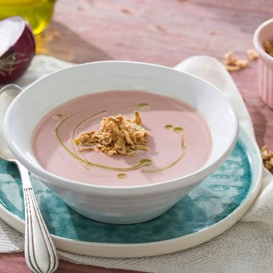 Crema de cebolla roja