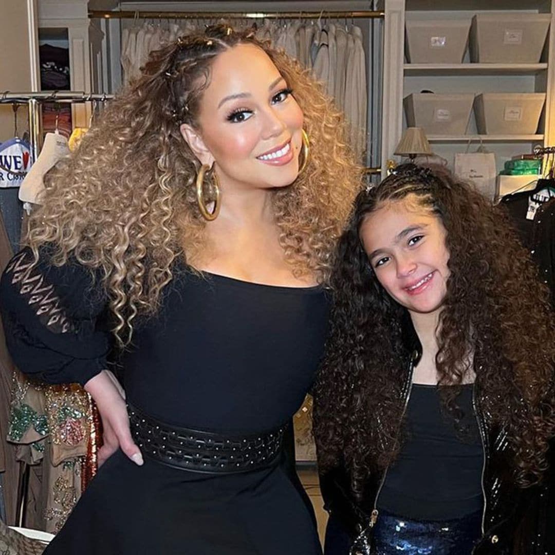 La hija Mariah Carey, a imagen y semejanza de su mamá ¡con un look similar y un peinado idéntico!