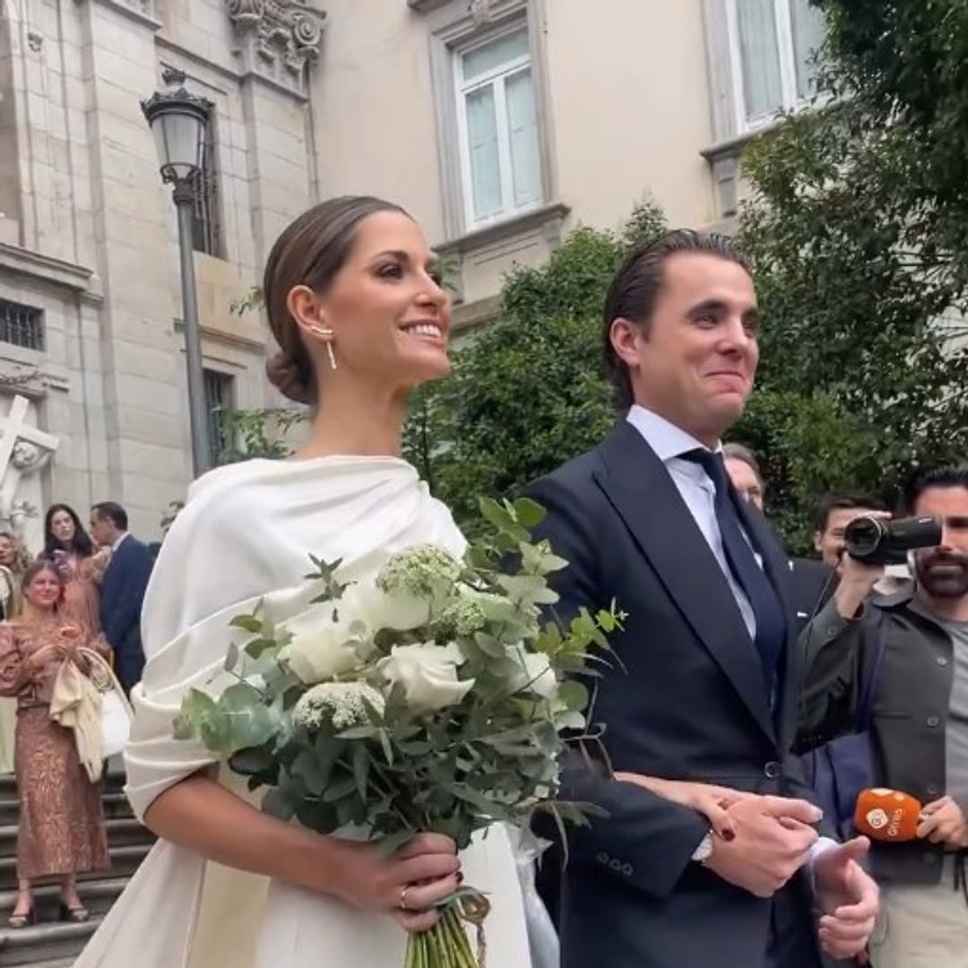 PRIMICIA. Todos los detalles de la boda de Guillermo, hermano de Javier Ungría, y Rocío Jiménez, en la iglesia de Santa Bárbara de Madrid