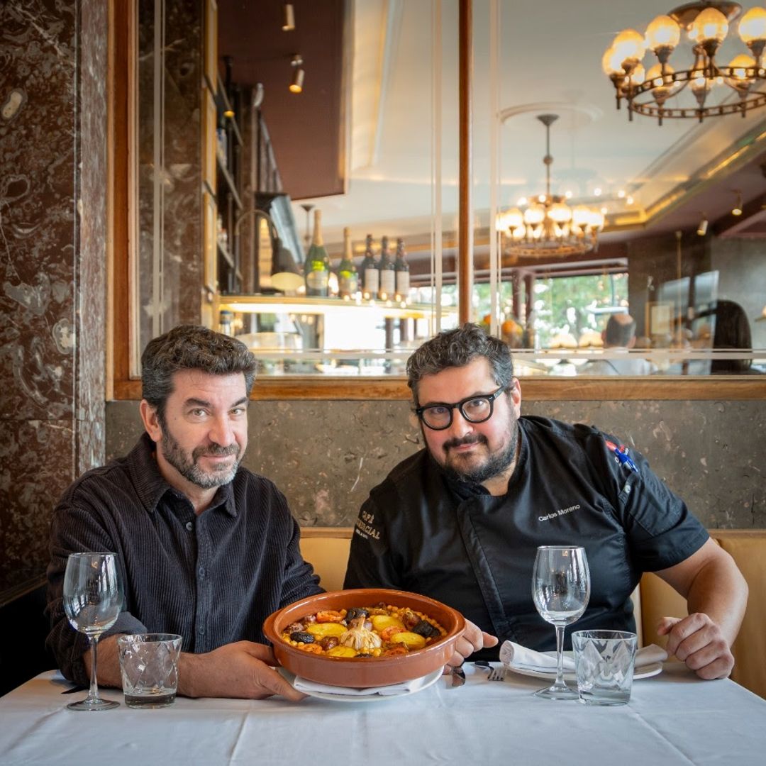 Arturo Valls y el chef Carlos Moreno