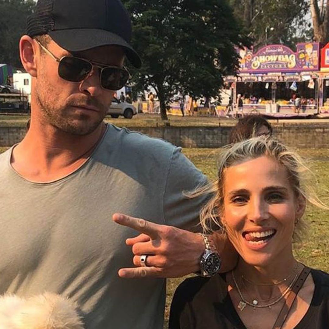 Competición de mascotas y lanzamiento de dardos: el original plan de Elsa Pataky y Chris Hemsworth