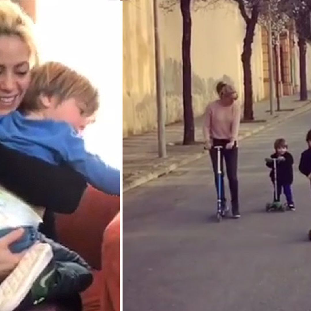 Carreras de patinetes, bailes... ¡Shakira sí que sabe divertirse con sus hijos!