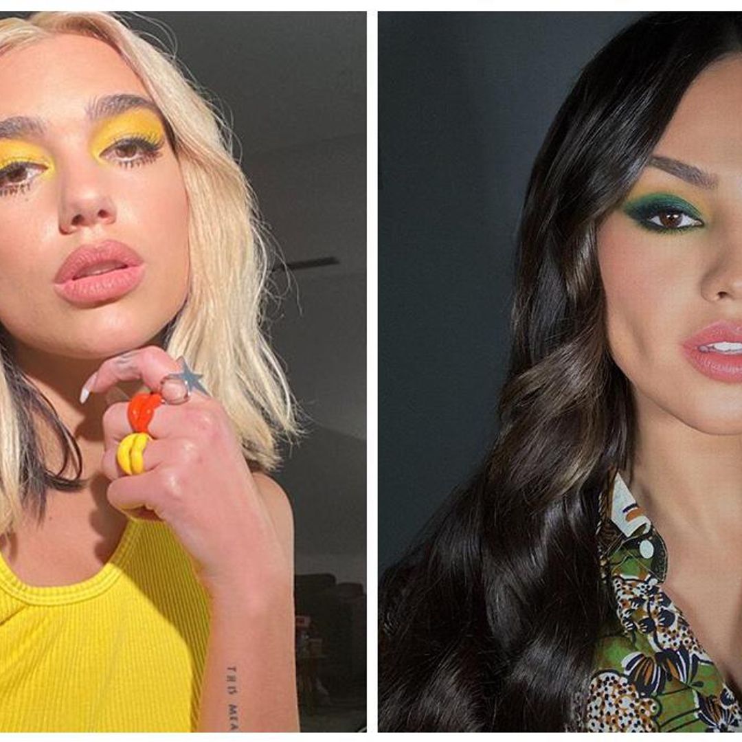 Eiza Gozález y Dua Lipa lo aprueban: ojos a todo color, el maquillaje de la temporada