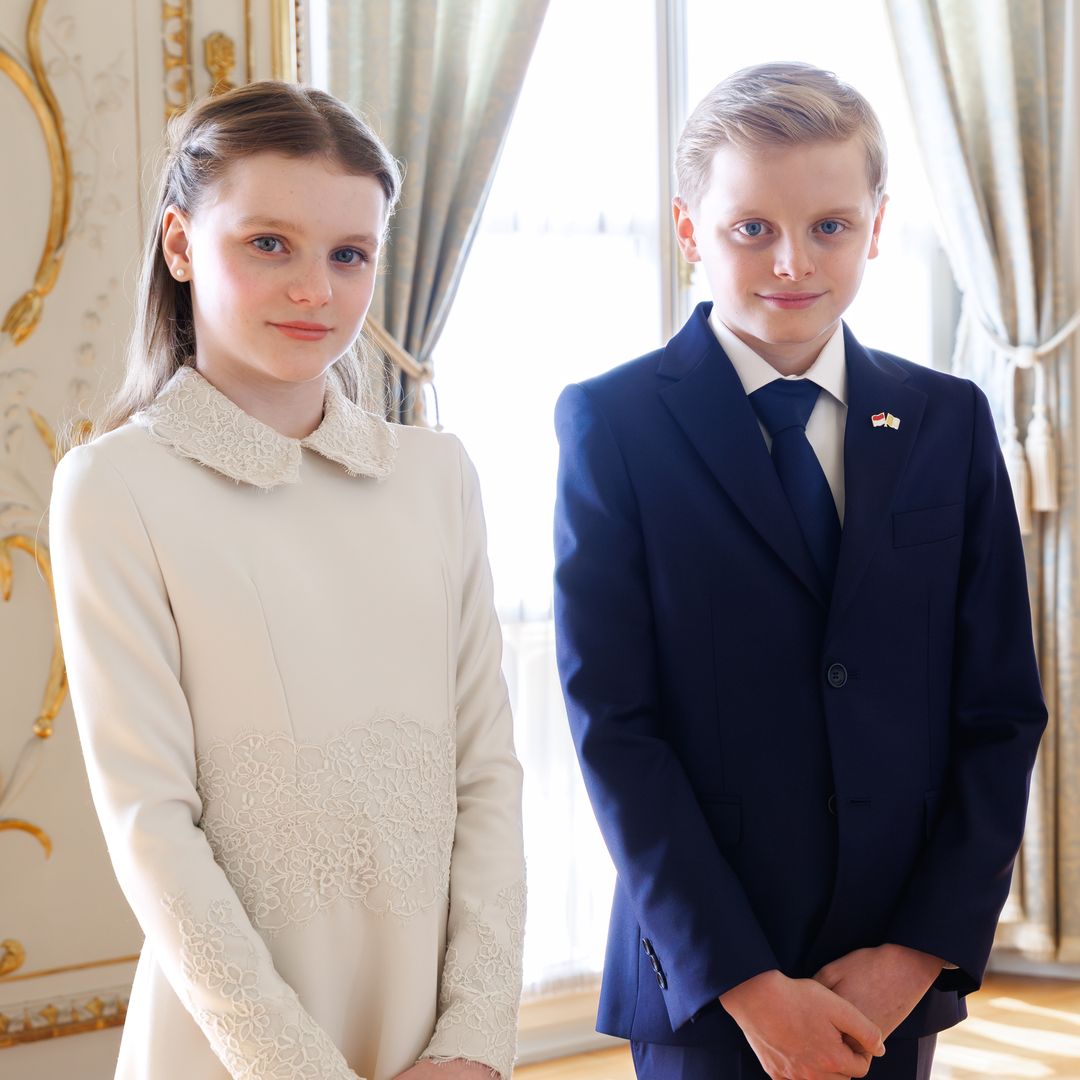 El curioso detalle que esconde el retrato oficial de Jacques y Gabriella en la histórica visita del Papa León XIV a Mónaco