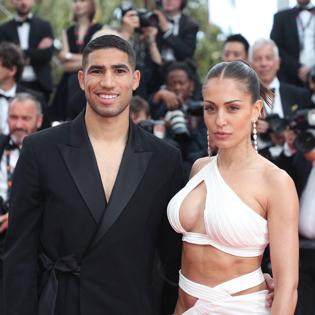 Achraf Hakimi e Hiba Abouk 
