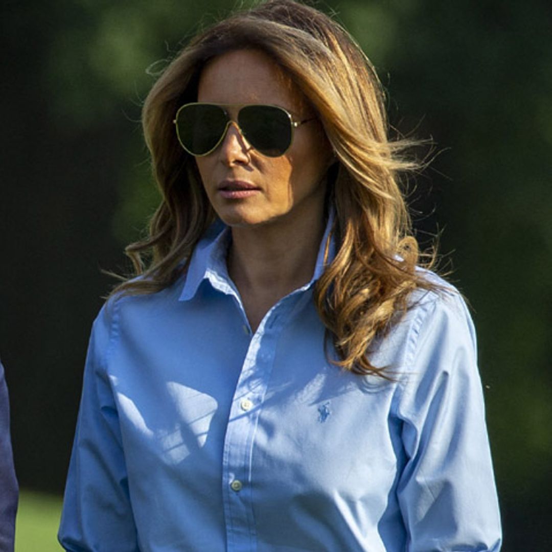 Melania Trump anticipa el relevo del pantalón pitillo y la camisa blanca