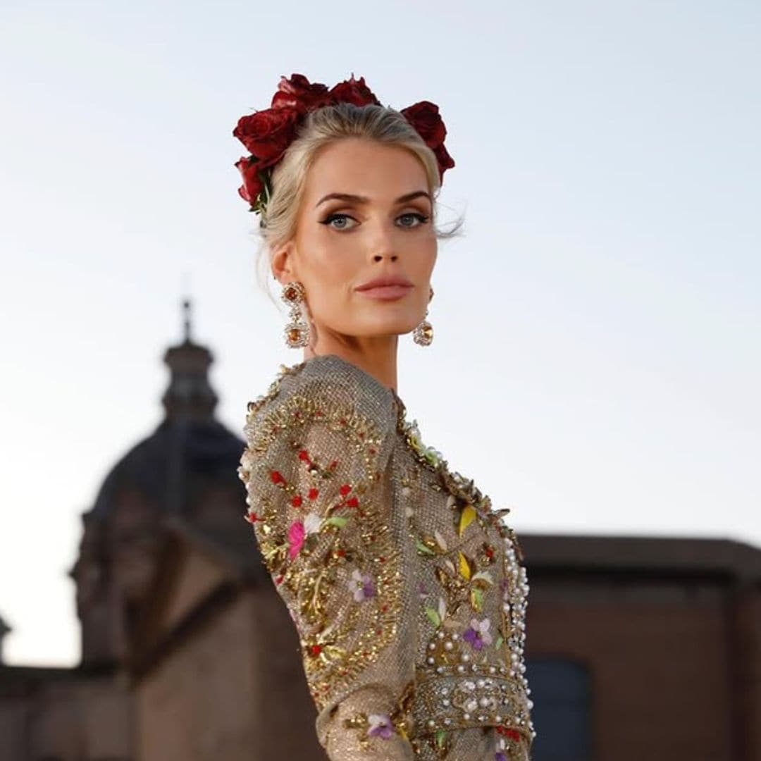 Kitty Spencer, sobrina de Lady Di, sorprende en la pasarela de Alta Costura de Dolce & Gabbana