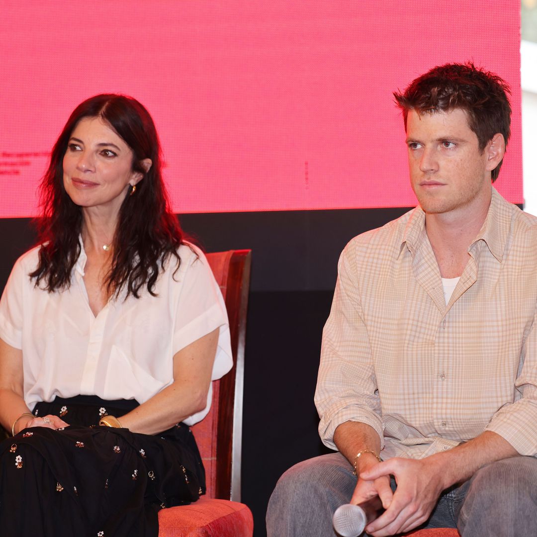 Maribel Verdú y Miguel Bernardeau durante una rueda de prensa para promocionar la muestra de cine español en la Residencia del Embajador, el 27 de mayo de 2026 en Ciudad de México (México).