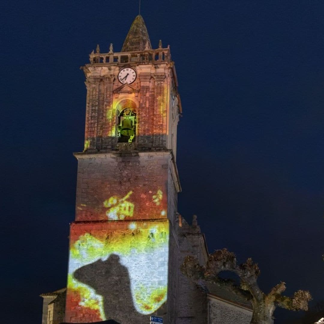 Videomapping en la iglesia de San Pedro de Noja, Navidad, Cantabria