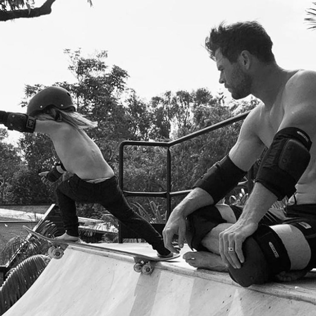 ¡Sin palabras! El hijo de Elsa Pataky y Chris Hemsworth, todo un 'skater' a sus 5 años