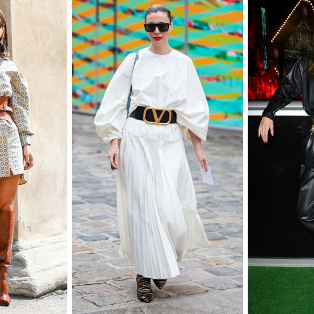 wide belts en el street style