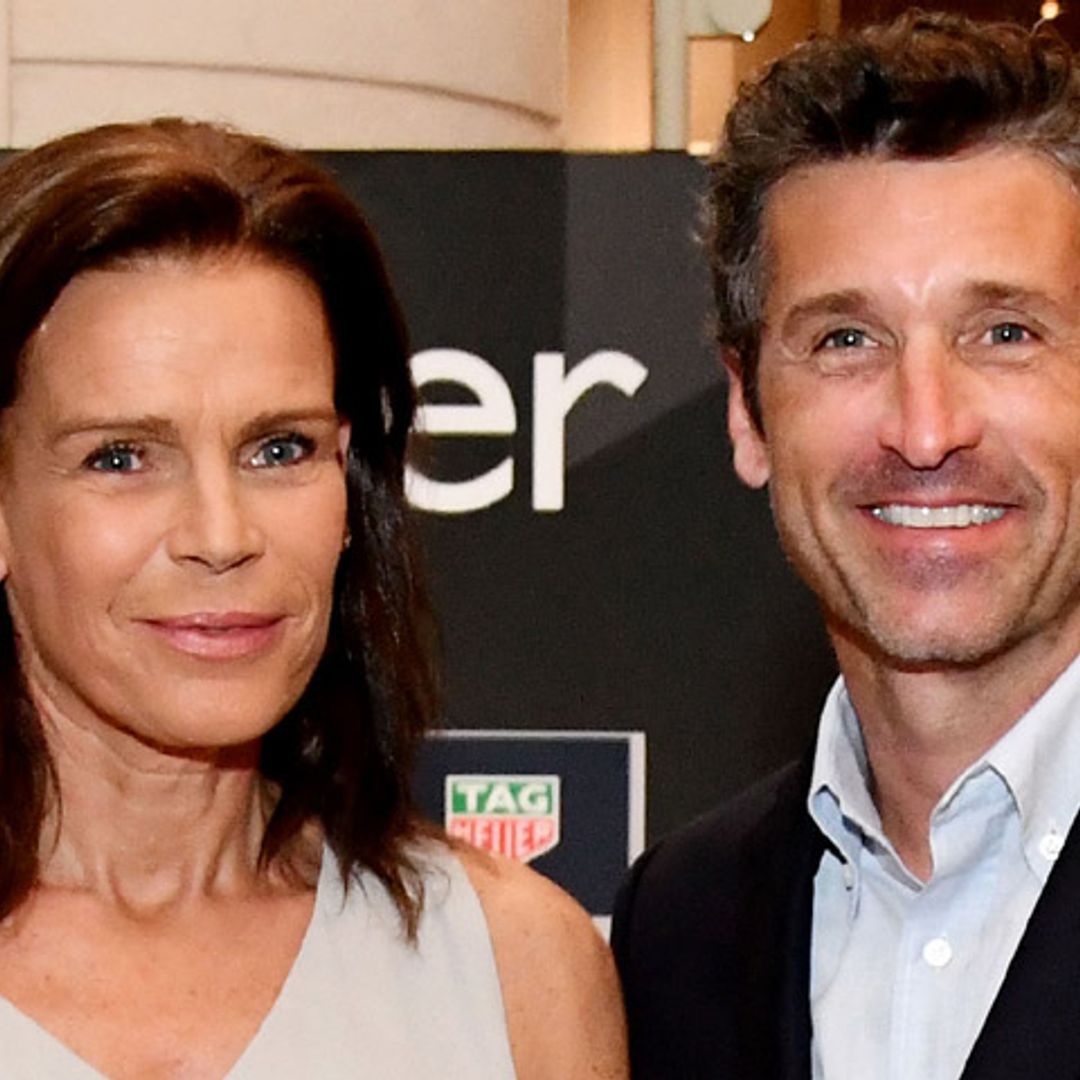 Estefanía de Mónaco y sus hijos en el camino de Patrick Dempsey