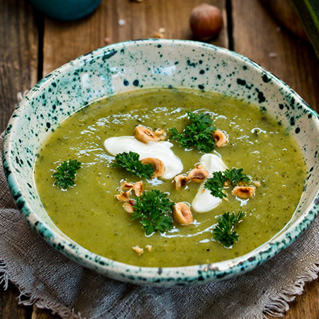 Crema de calabacín fácil con queso fresco