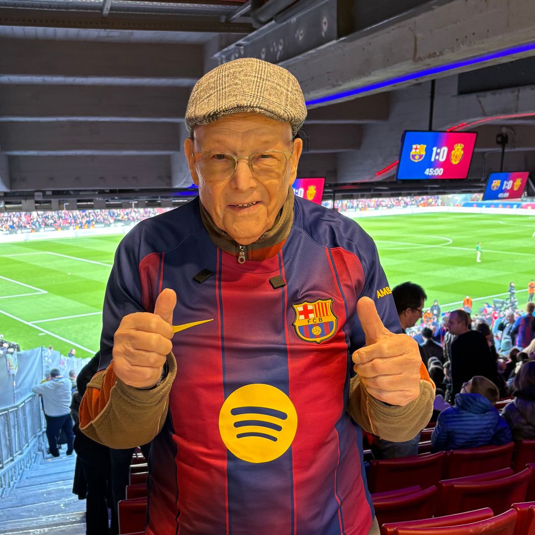 La emocionante lección de vida de Joan, 89 años, que cumplió su sueño de regresar al Camp Nou: "Pensé que nunca volvería"