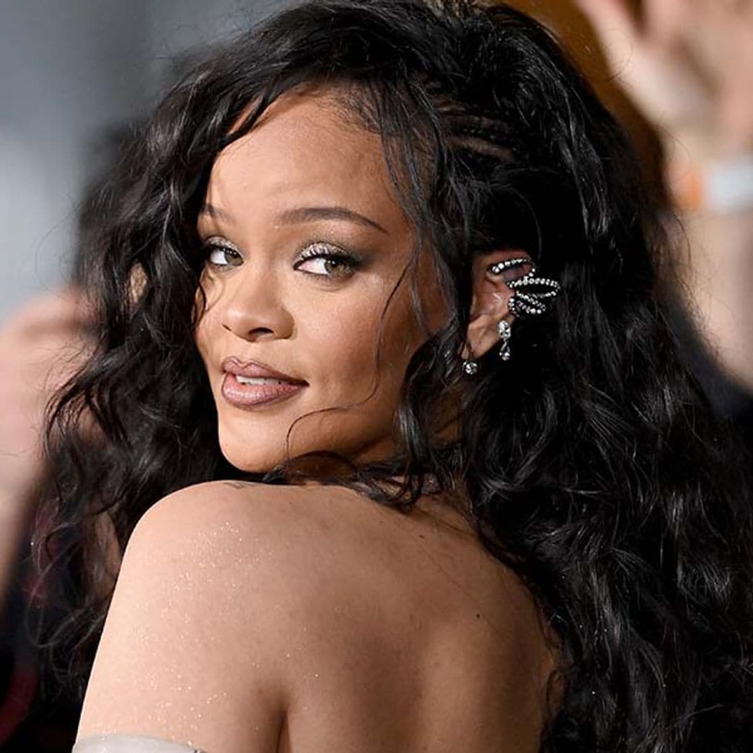 El triunfal regreso de Rihanna a la alfombra roja: lentejuelas y look coordinado con A$AP Rocky