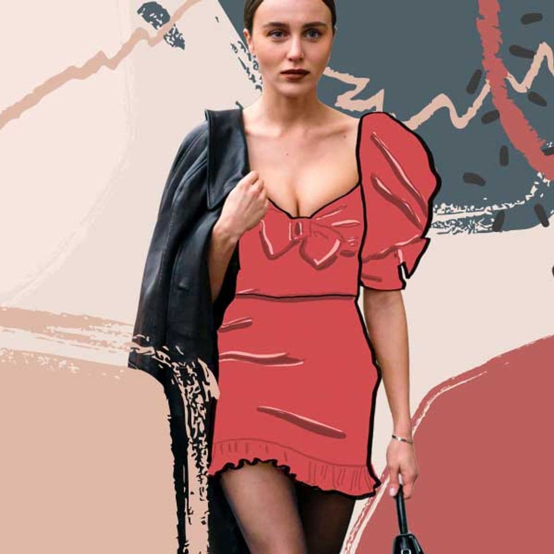 Cuando las chicas que trabajan en moda llevan minivestido en invierno lo combinan así