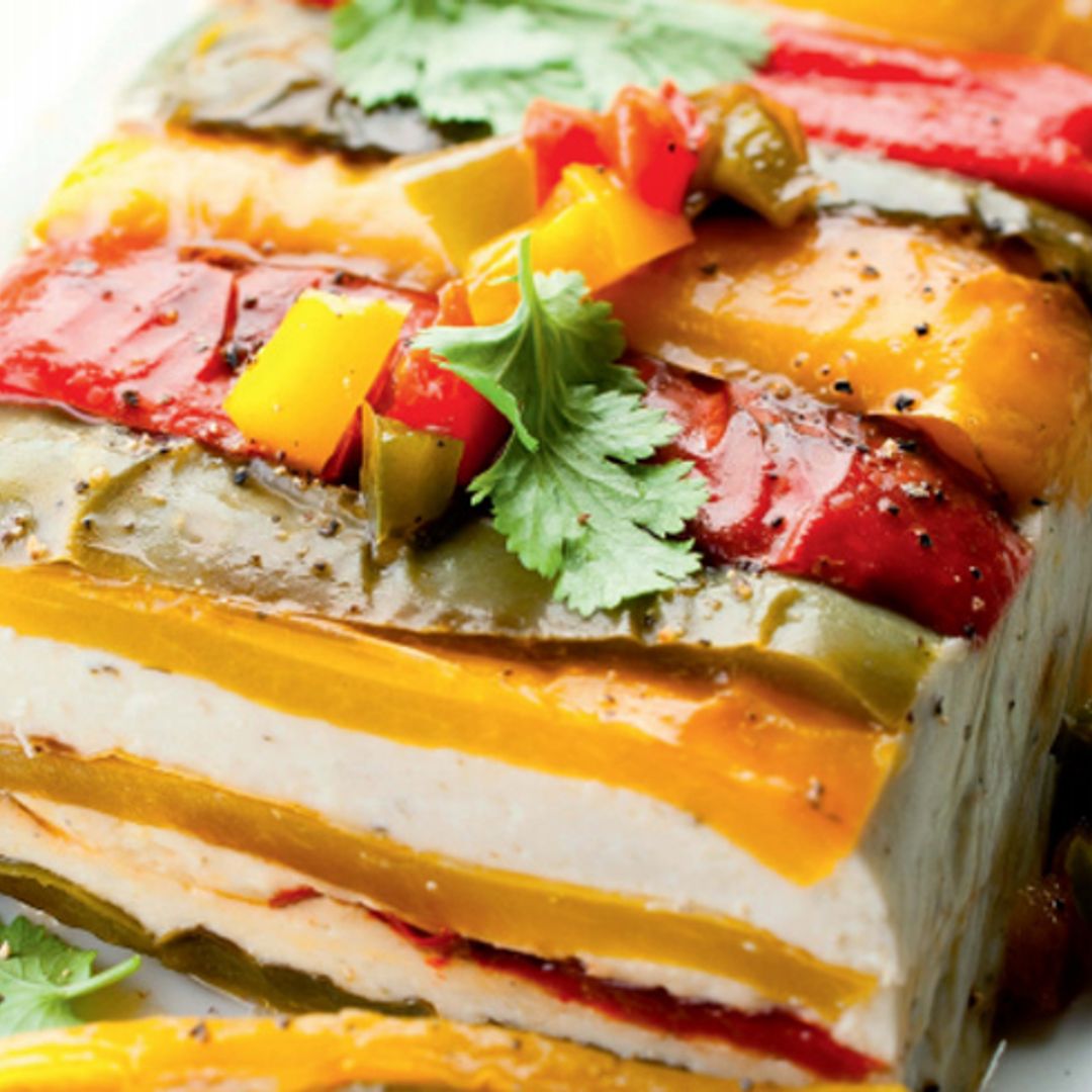 Terrina de queso y pimientos