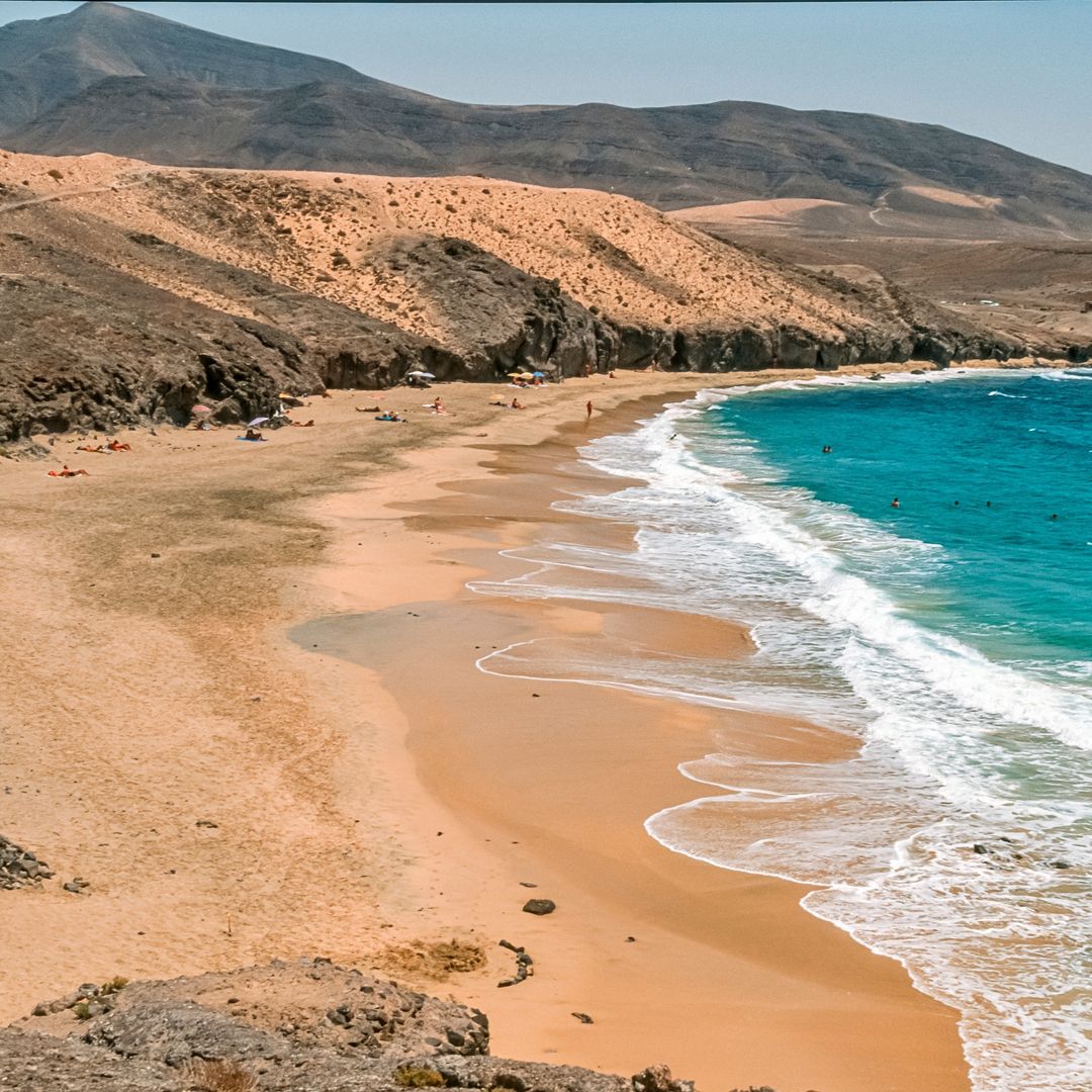Playa de Caleta del Congrio , al sur de Lanzarote