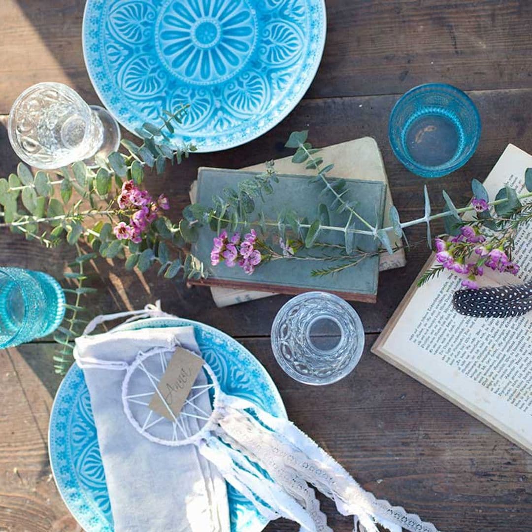 Ideas originales con papel para decorar tu mesa de jardín