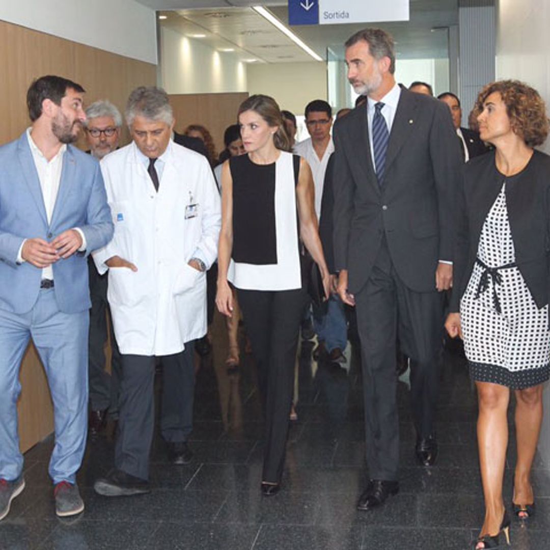 Los Reyes visitan a los heridos en el atentado de Barcelona