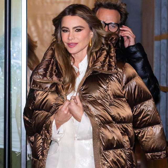 new york new york january 15 sofia vergara is seen in soho on january 15 2024 in new york city photo by gotham gc images 