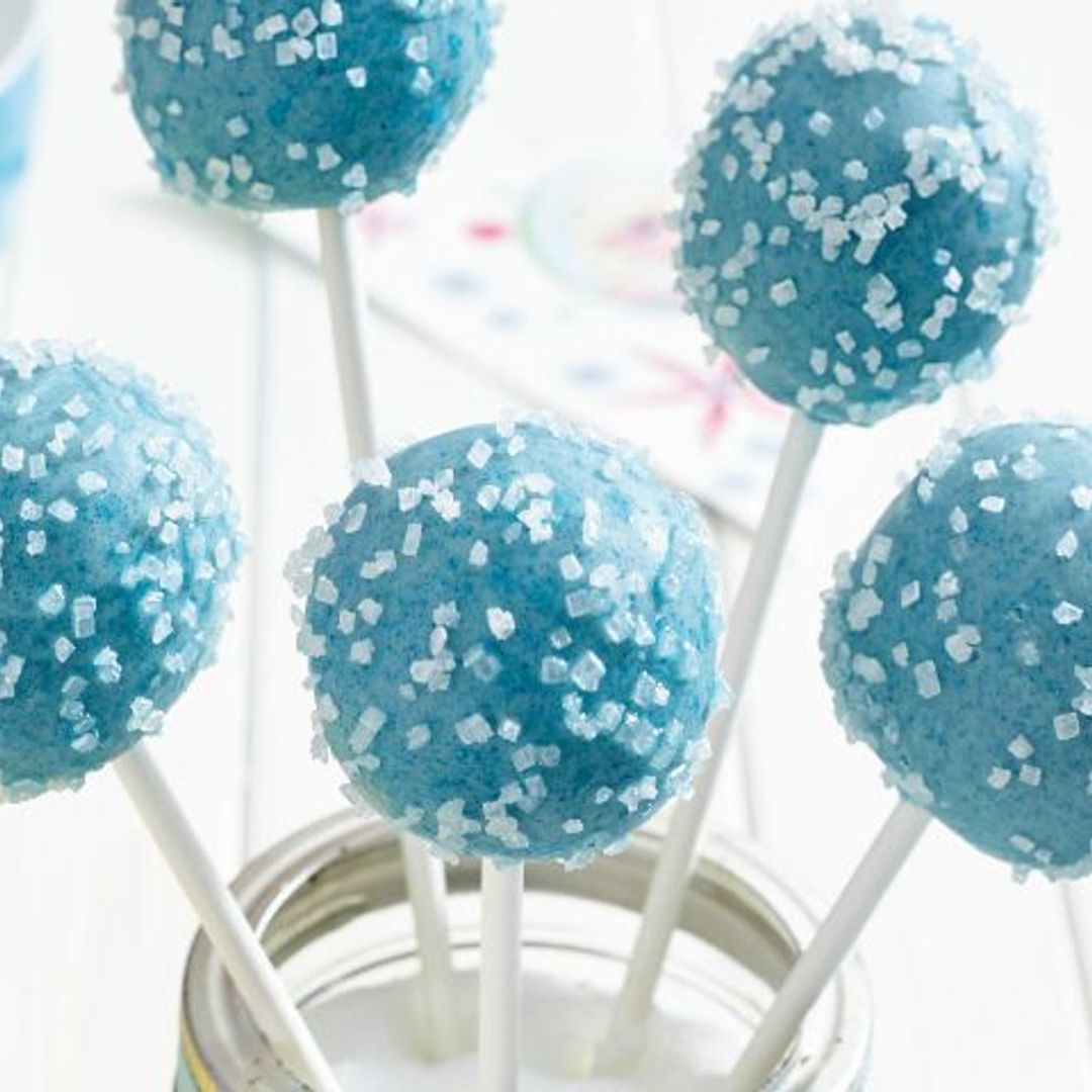 'Cake pops' azules de Frozen