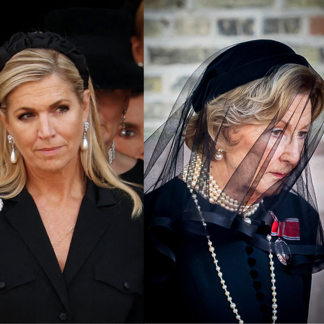Las Reinas de Europa despliegan el joyero real en el funeral de Harald V: de las perlas de Doña Letizia al impresionante broche de diamantes de Máxima de Holanda