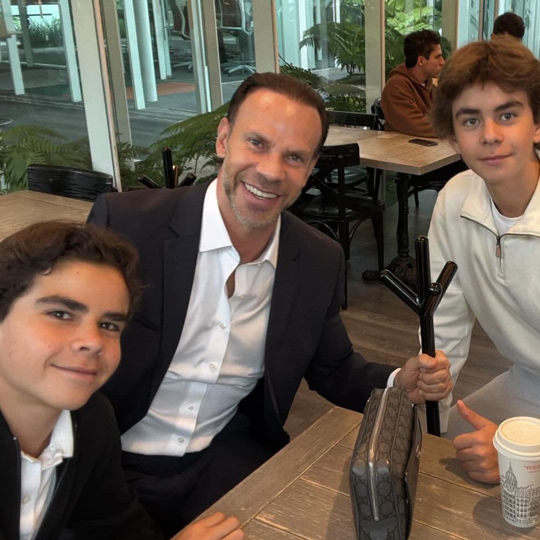 Zague revela las fotos familiares de sus recientes festejos con sus hijos, Leonardo y Paulo