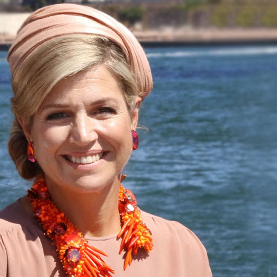 La fascinante colección de collares de Máxima de Holanda con la que siempre convence
