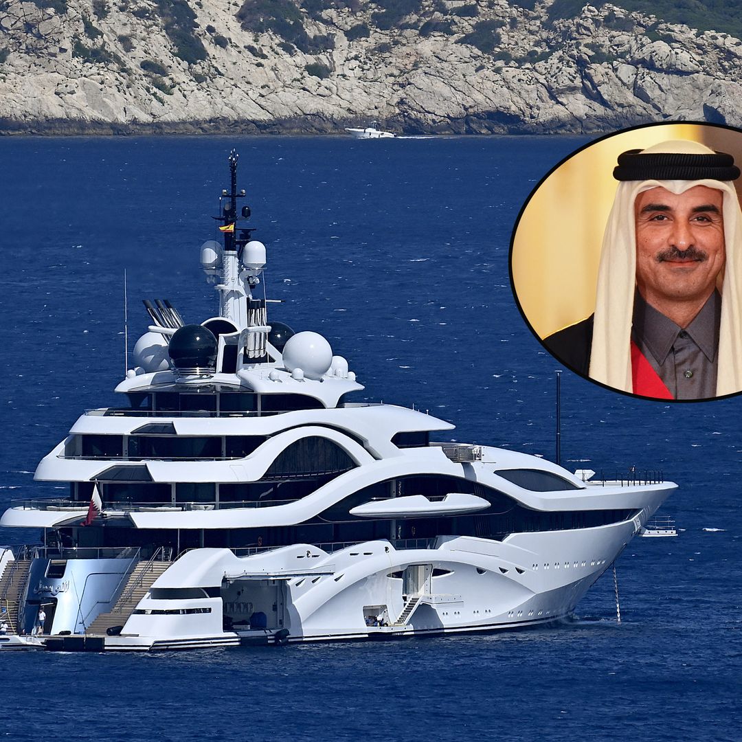 Así es el superyate de 500 millones de euros del Emir de Qatar: más largo que un campo de fútbol y con su propio cine
