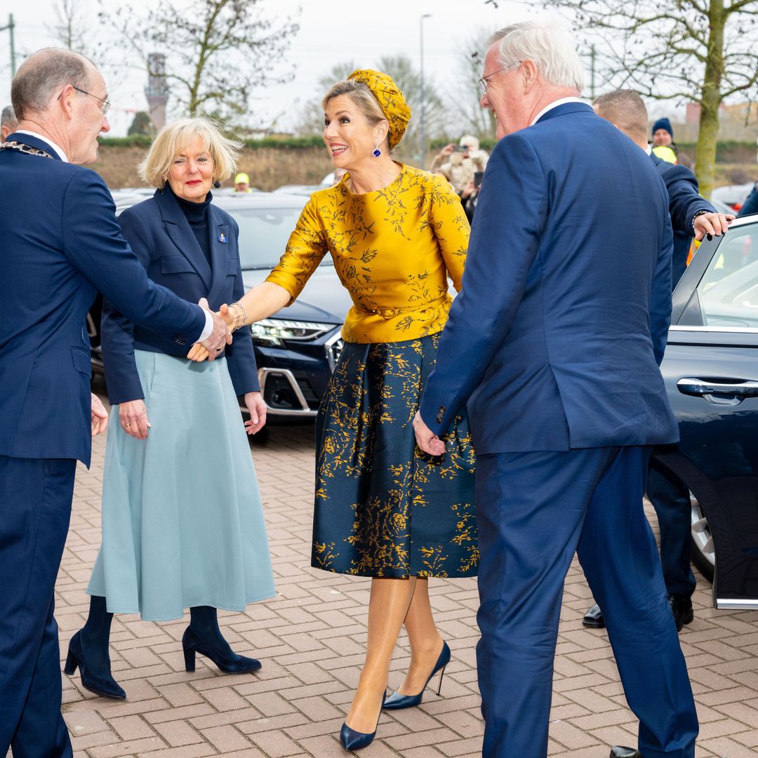 La reina Máxima en la inauguración del nuevo teatro del Theater KamaK en Hengelo. La compañía profesional Theater KamaK trabaja con actores con discapacidad intelectual.