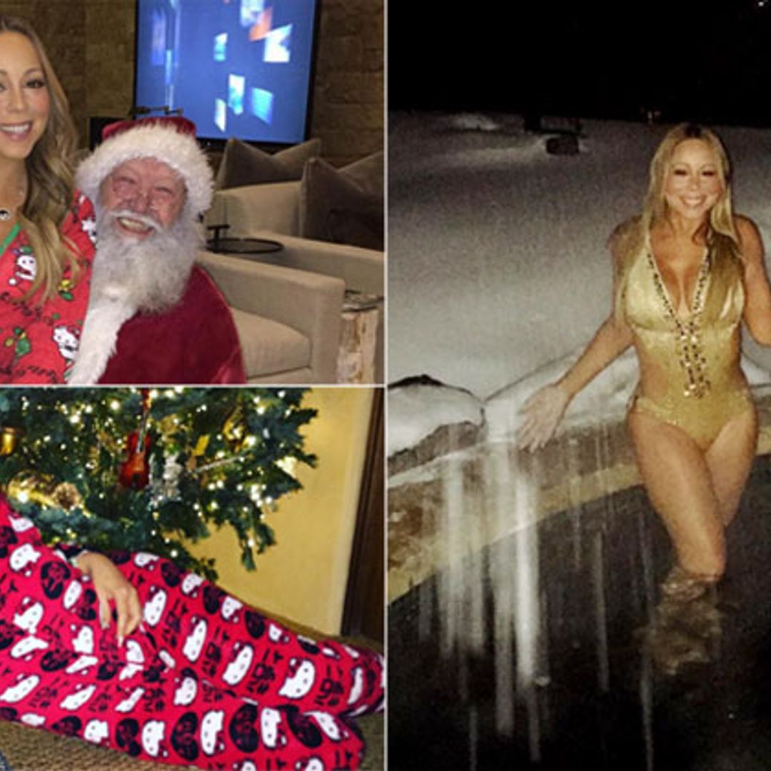 Mariah Carey no pone límite a su espíritu navideño
