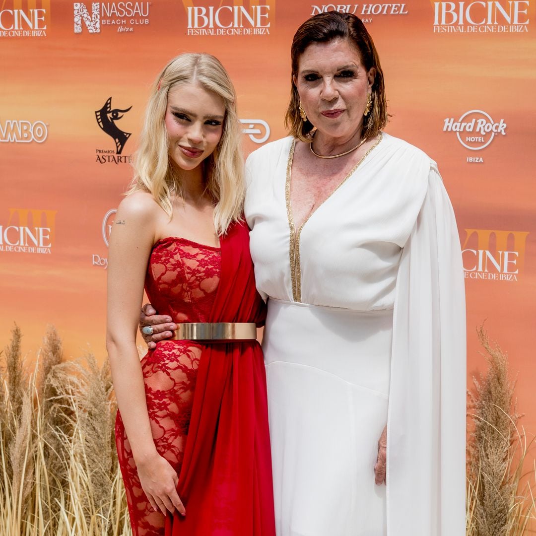 Daniela Washington and Belinda Washington attend the red carpet of the Ibicine Festival at Can Ventosa on April 13, 2025 in Ibiza, Spain