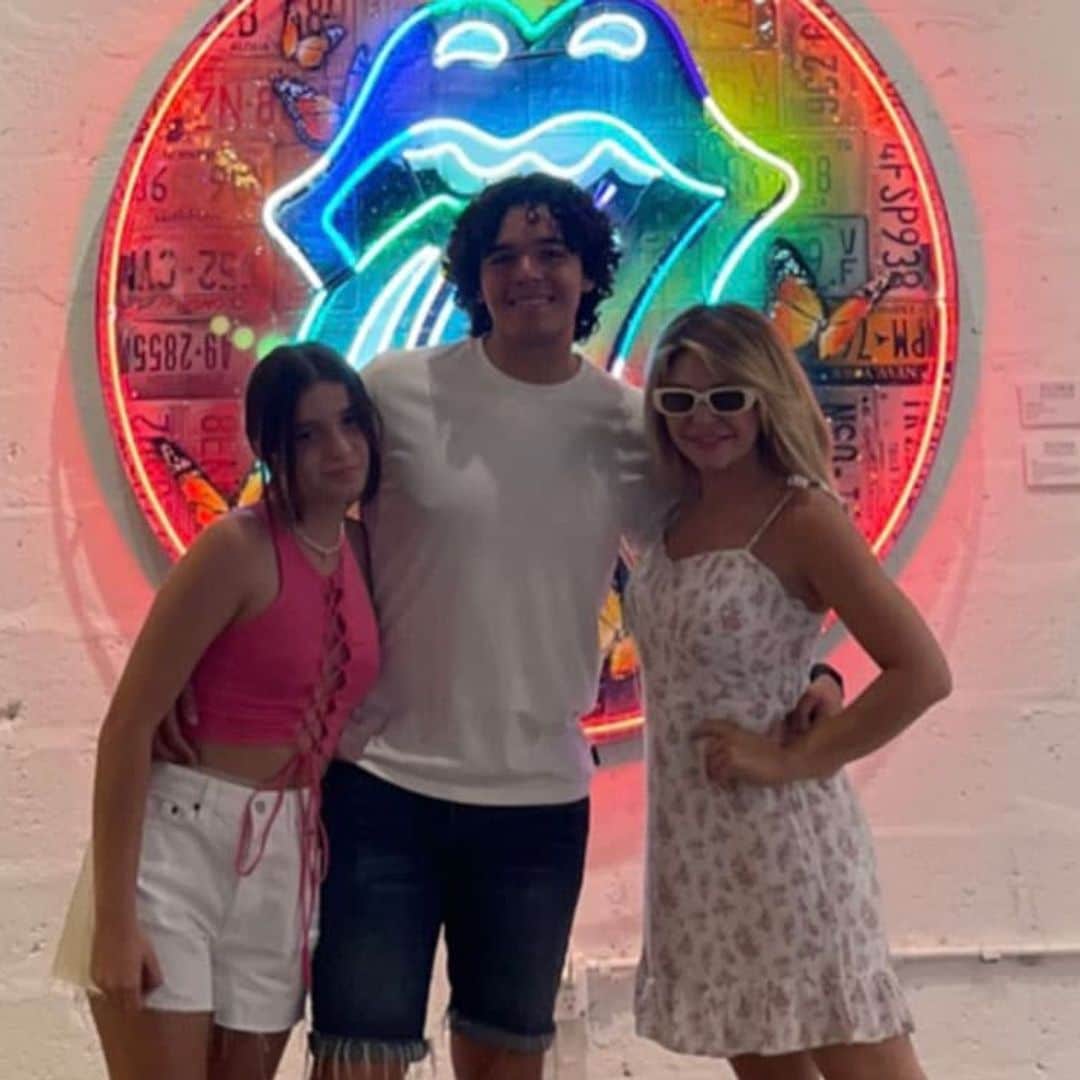 Entre arte y diversión, así pasan Itatí Cantoral y sus hijos, sus días en Miami