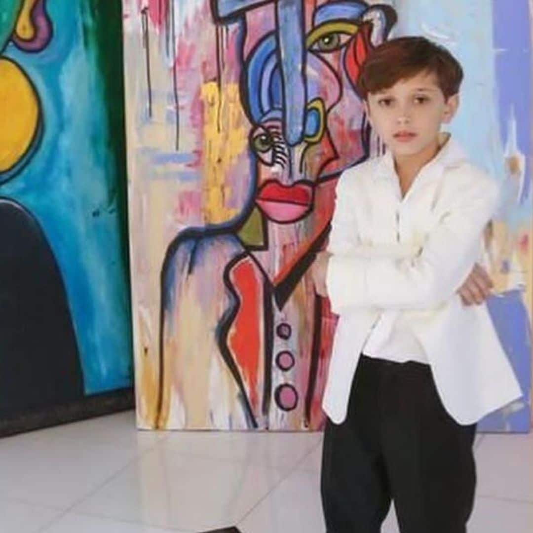 Andres Valencia, el pintor de 11 años que vende sus obras en más de 100 mil dólares