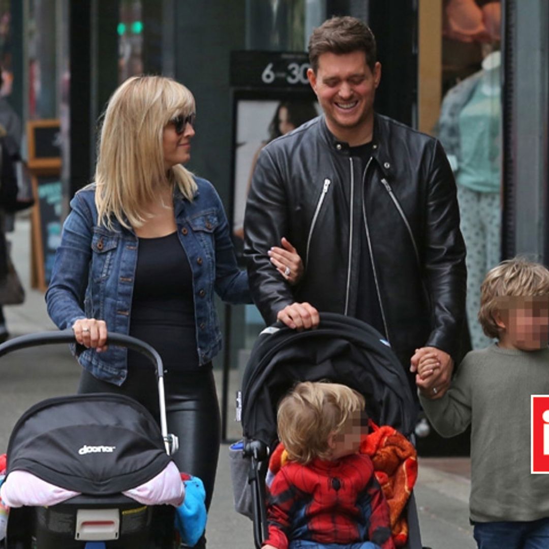 EXCLUSIVA: El primer paseo de Michael Bublé y Luisana Lopilato como familia numerosa