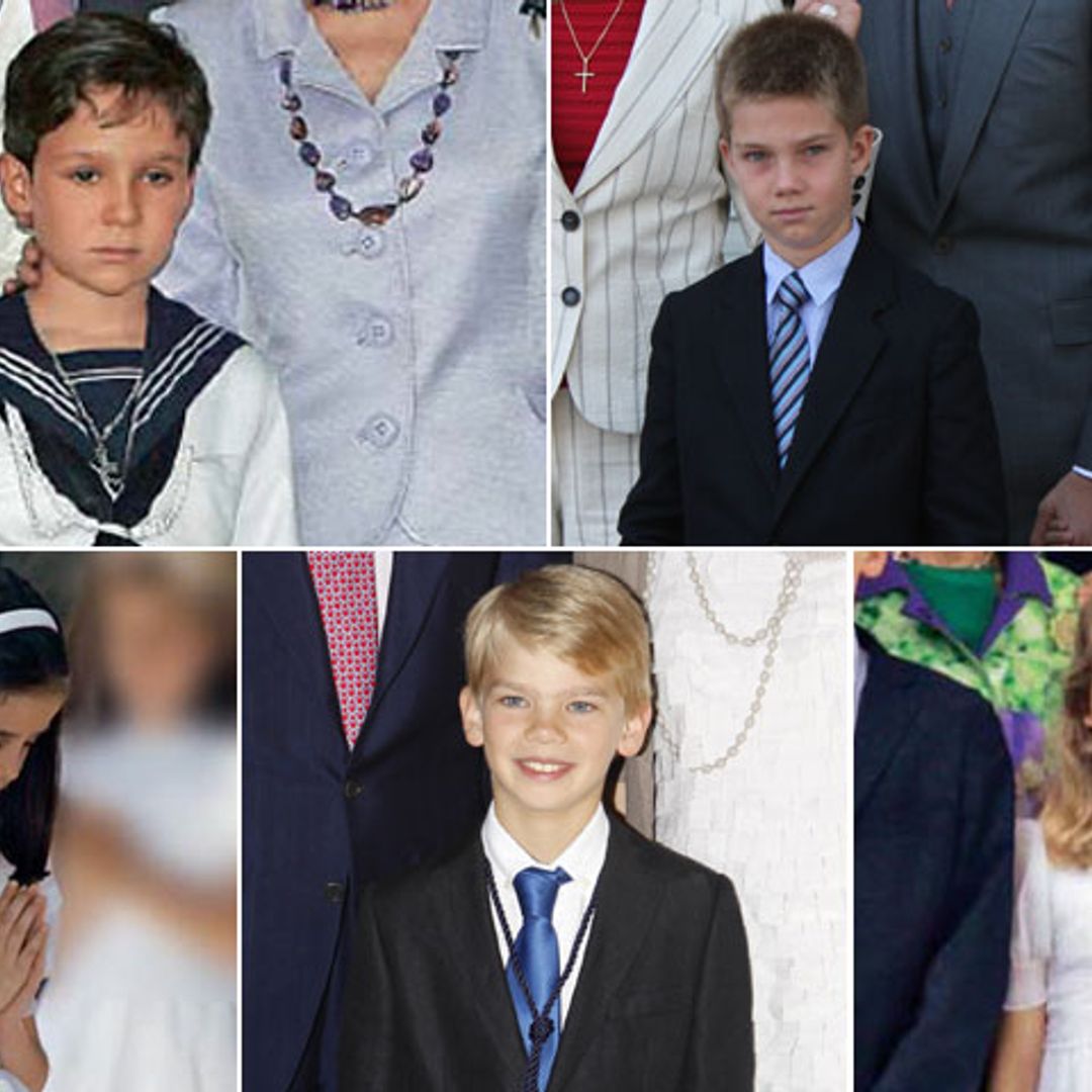 Las comuniones de los primos de la infanta Sofía